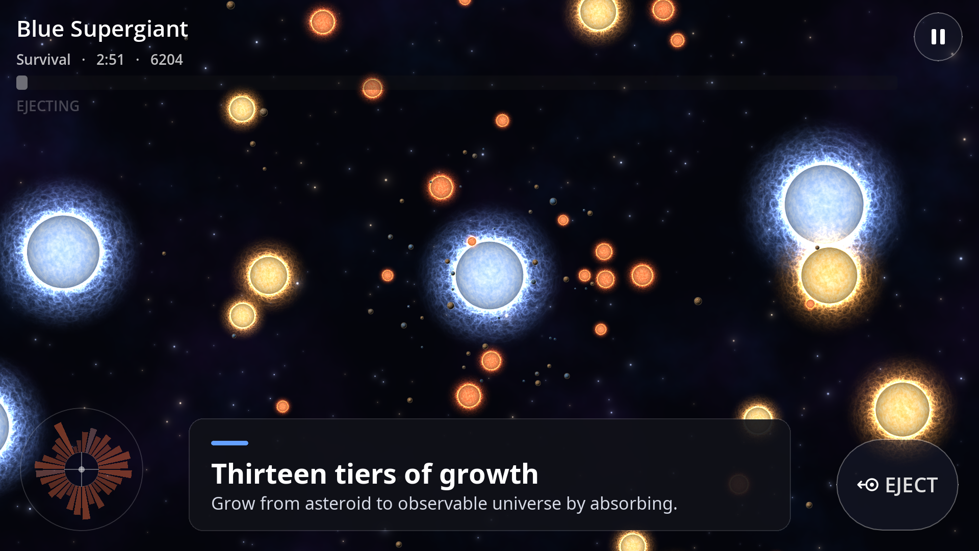 Zoomed out among the stars